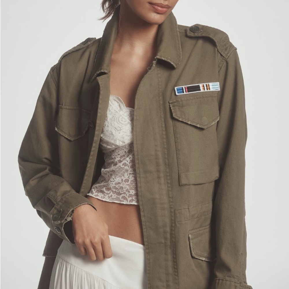 NEW Anthropologie Khaki Utility Jacket